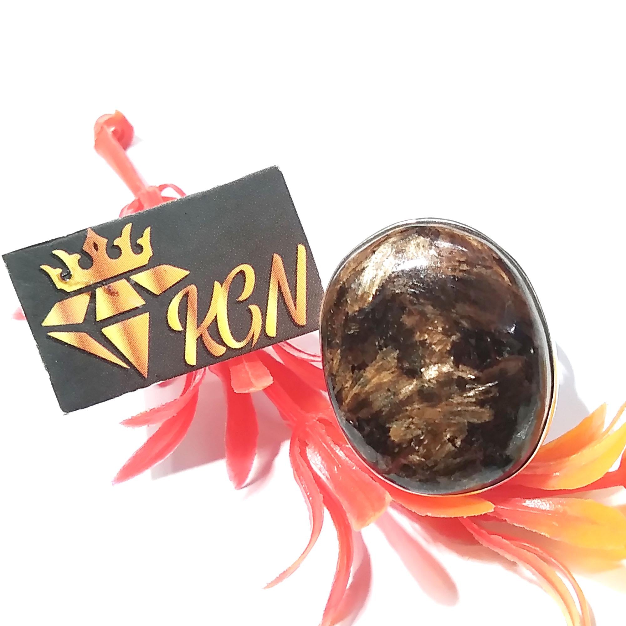 Natural Bronzite Gemstone Ring, 925 Solid Sterling Silver Ring, Bronzite Stone Size 26x21 mm Handmade Ring, Wedding ring, Gift Birthday Ring